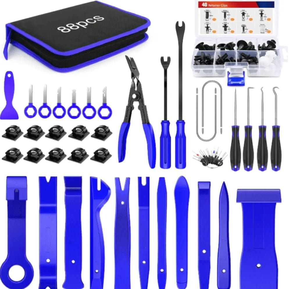 Fender 88 Pcs Trim Removal Tool Kit Blue