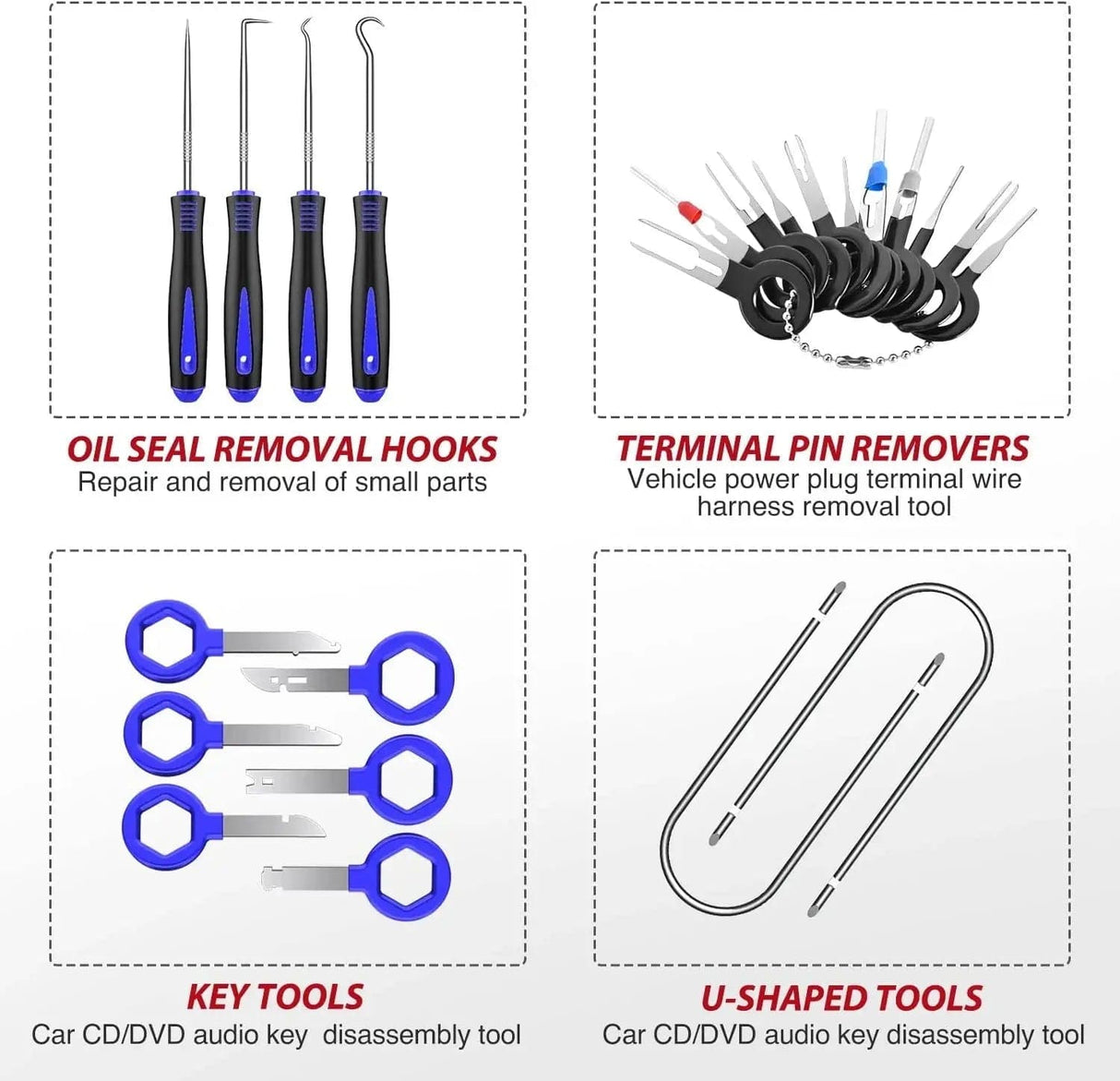 Fender 88 Pcs Trim Removal Tool Kit Blue