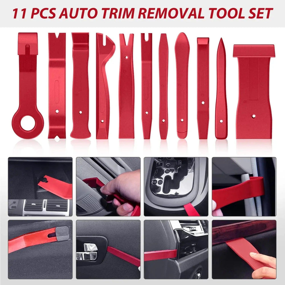 Fender 88 Pcs Trim Removal Tool Kit Red