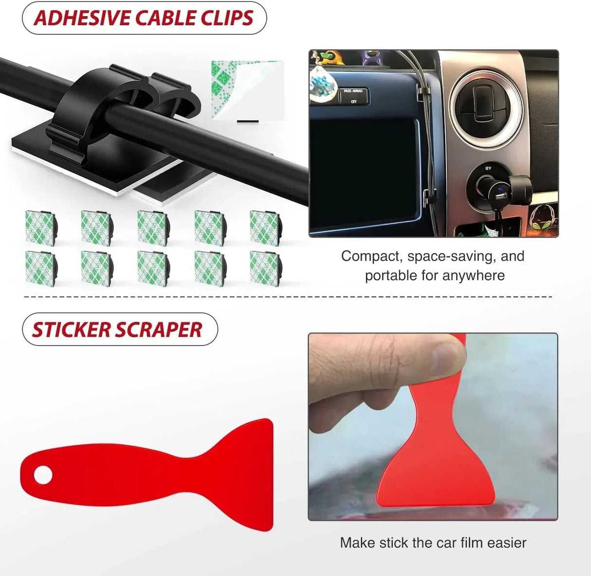 Fender 88 Pcs Trim Removal Tool Kit Red