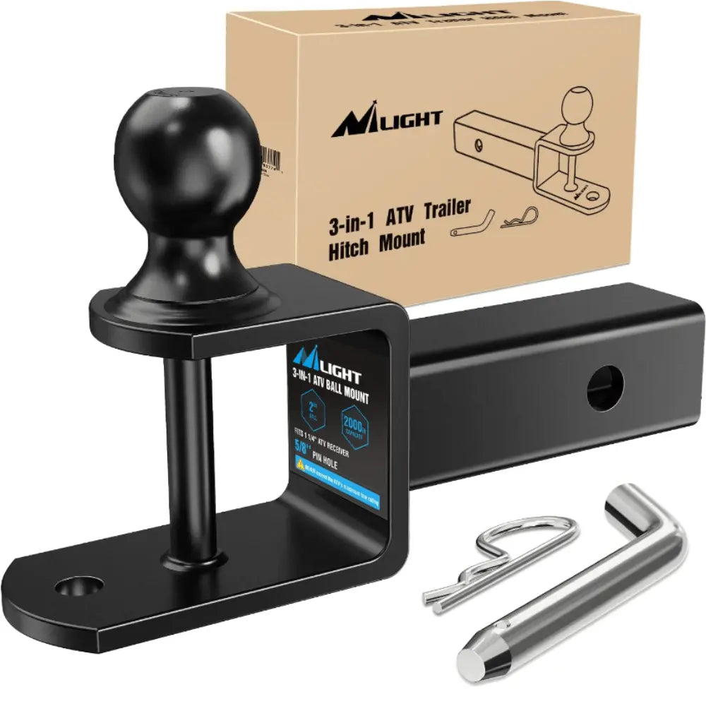 Trailer Hitch 3 in 1 Multi Hitch Mount with 2 Inch Ball (2 Inch Shank, 5000 lbs)