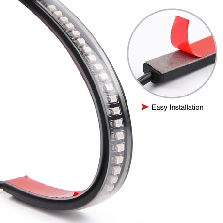 Trailer Light 8" 32Leds Amber Red Light Strip