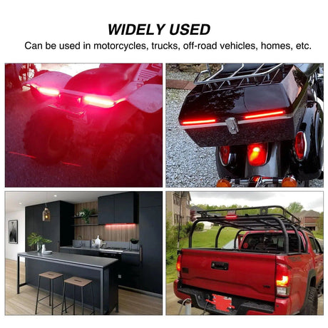 Trailer Light 8" 32Leds Amber Red Light Strip