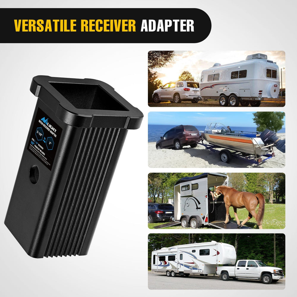 Trailer Hitch Trailer Hitch Receiver Extender Adapter Reducer 2-1/2 to 2 Inch