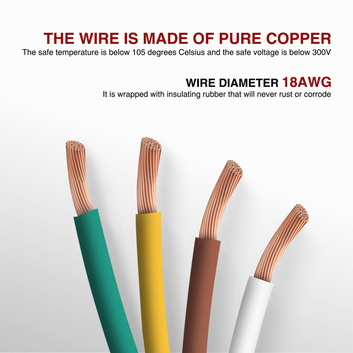 Wiring Harness Kit 5ft 18AWG 4 Pin Jacketed Cable Trailer Wire