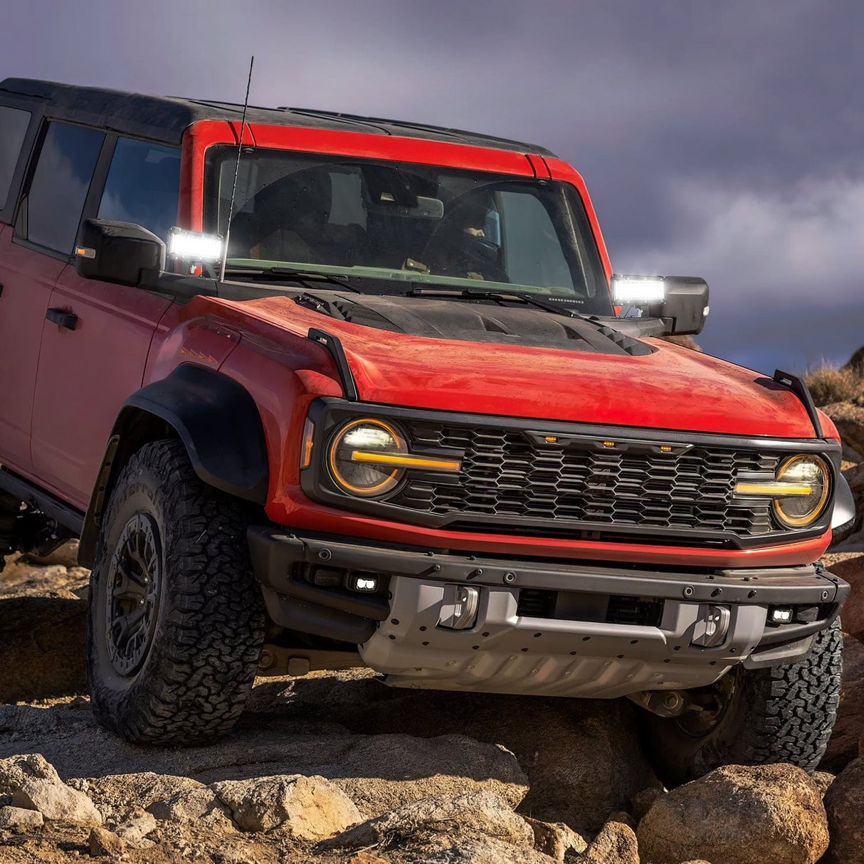 LED Light Bar 2PCS 7Inch Triple Row Spot Flood Combo Led Light Bars with 5Pin Rocker Switch Wiring Harness Kit