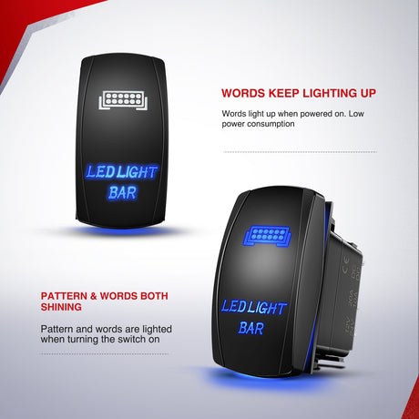 Nilight Remote Wiring Harness for LED Light Bar Wireless Strobe Flash Work Driving Lights 12V 20A 14AWG Controller 5PIN Switch Waterproof Power Relay Blade Fuse-1 Lead