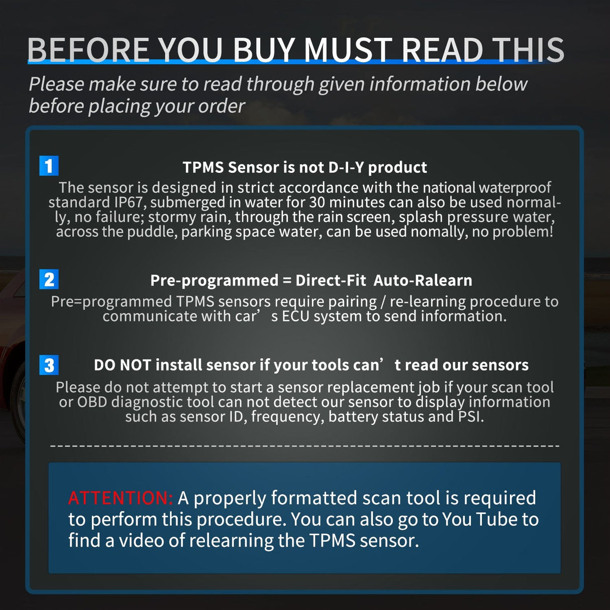 inflator 2008 2009 2010 Dodge Grand Caravan Journey Jeep Commander Routan 2006 2007 2008 2009 2010 Chrysler 300 Town & Country 433Mhz Tire Pressure Monitoring Sensor