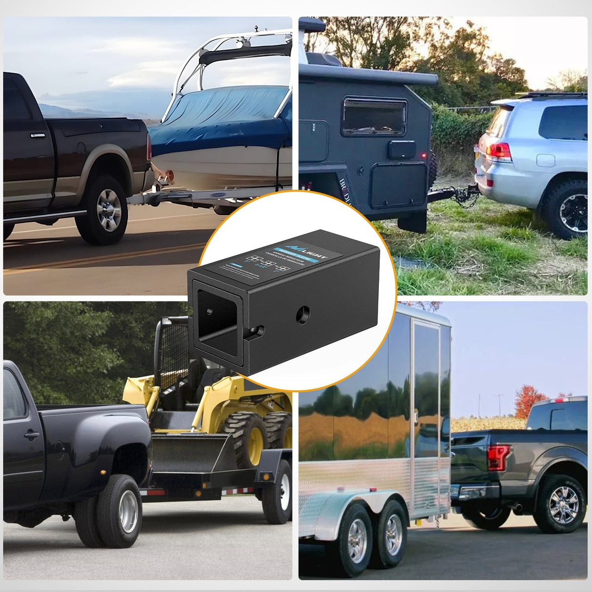 Trailer Hitch Trailer Hitch Receiver Adapter Reducer Extender Converter Sleeve Set 3 to 2-1/2 or 2-Inch and 2-1/2" to 2" Receiver Hitches Towing Accessories for RV Truck Bike Rack and Cargo Carriers