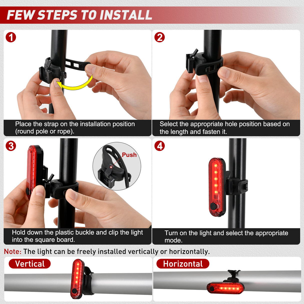 Marine Boat Navigation Light 4PCS Red Green Port Starboard White Stern Lights Four Mode Waterproof Rechargeable Warning Safety Lamp for Skeeter Yacht Pontoon Trailer Truck Bike Backpack Helmet