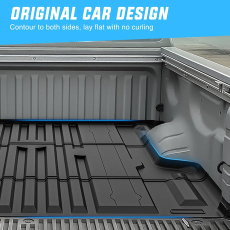 trunk Truck Bed Mat 5.5 FT for 2004-2025 Nissan Titan, TPE Heavy-Duty Pick-up Bed Liner Accessories, Anti-Slip Texture, All Weather Protection