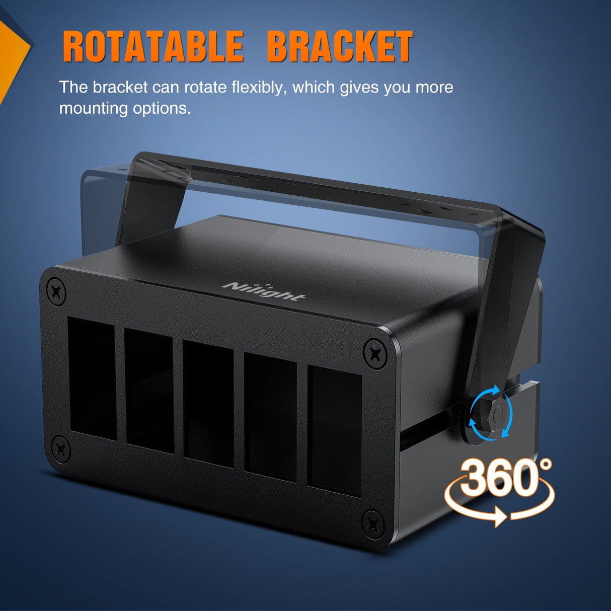 Rocker Switch 5 Gang Rocker Switch Box 5 Holes Panel Detachable Installation Housing Waterproof Aluminum Rotatable Mount Bracket 12V 24V DIY Toggle Switches Voltmeter USB Socket for Boats Cars RVs Trucks