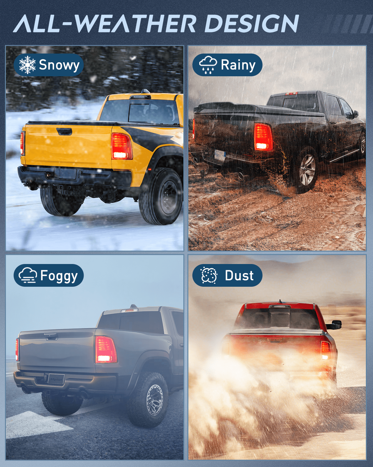 Taillight Assembly Taillight Assembly Compatible with 2013 2014 2015 2016 2017 2018 Dodge Ram 1500 2014-2018 Ram 2500 3500 LED Style Driver Side Rear Tail Light with Bulbs