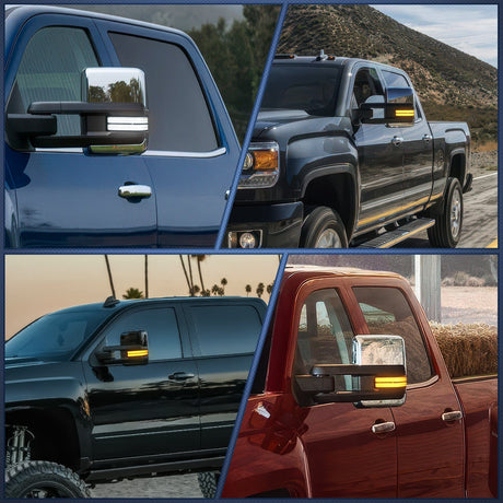 Signal Light 2016 2017 2018 2019 Chevy Silverado GMC Sierra 1500 2500HD 3500HD Side Mirror Marker Light