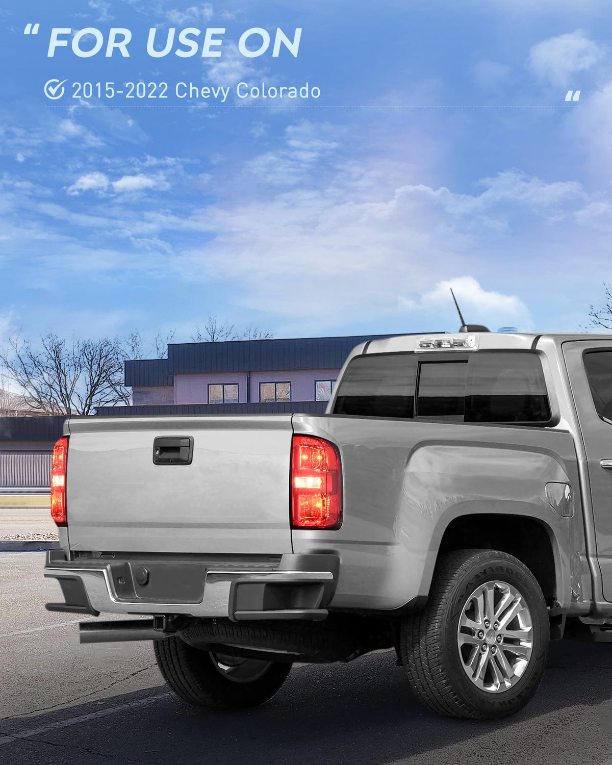 Taillight Assembly 2015 2016 2017 2018 2019 2020 2021 2022 Chevy Colorado Taillight Assembly Rear Lamp Replacement OE Style Driver Side and Passenger Side w/Bulbs