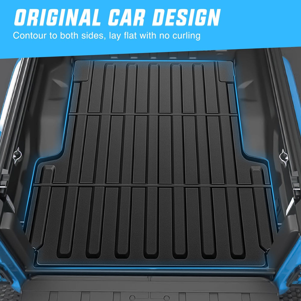 Truck Bed Mat 5 FT Rubber Short Trunk Bed for 2020 2021 2022 2023 2024 2025 Jeep Gladiator JT, TPE Heavy-Duty Pick-up Bed Liner for Gladiator 2020 2021 2022 2023 2024 2025 Accessories, Anti-Slip Texture, All Weather Protection