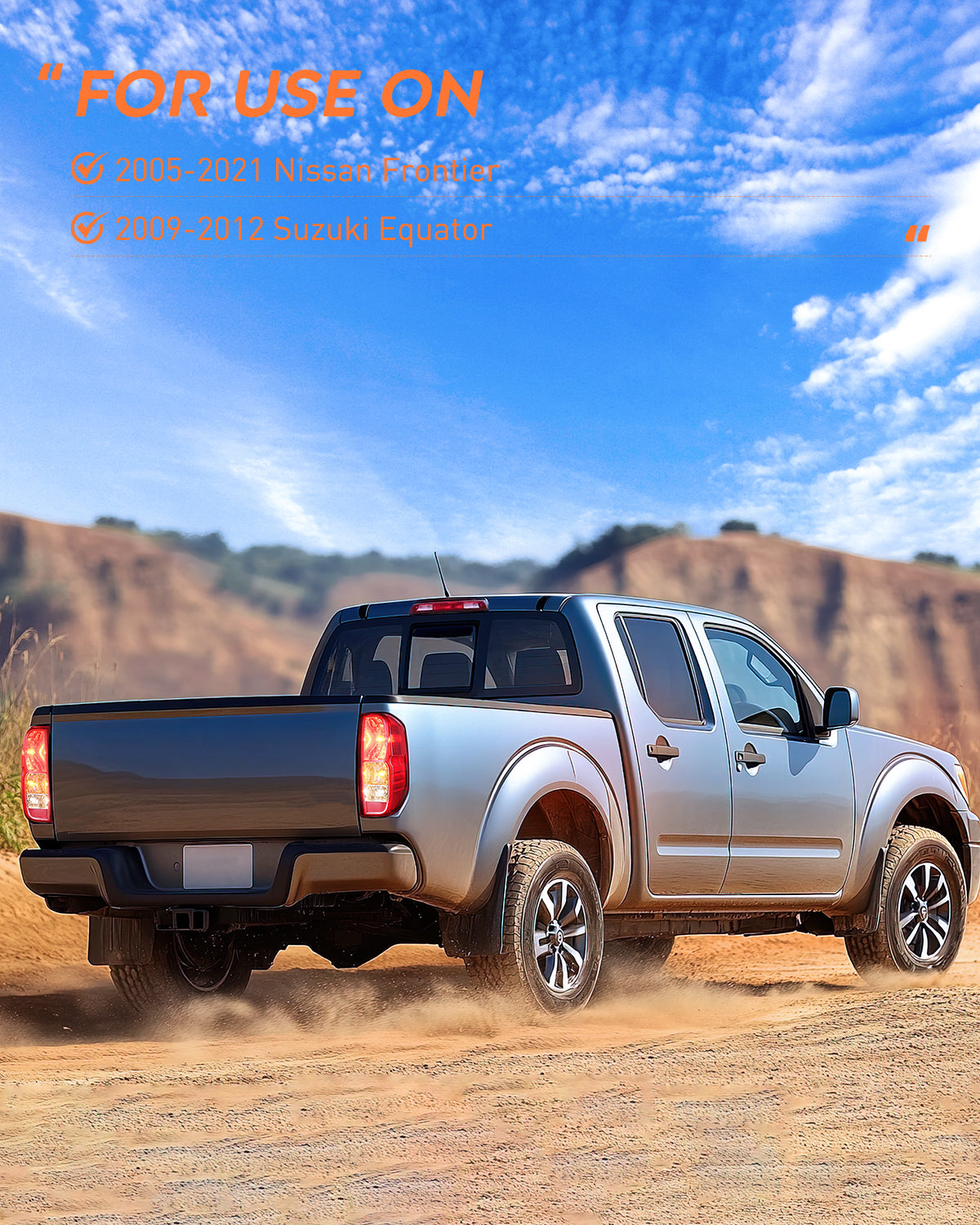 Nilight Taillight Assembly Compatible with 2005 2006 2007 2008 2009 2010 2011 2012 2013 2014 2015 2016 2017 2018 2019 2020 2021 Nissan Frontier and 2009-2012 Suzuki Equator Right Passenger Side