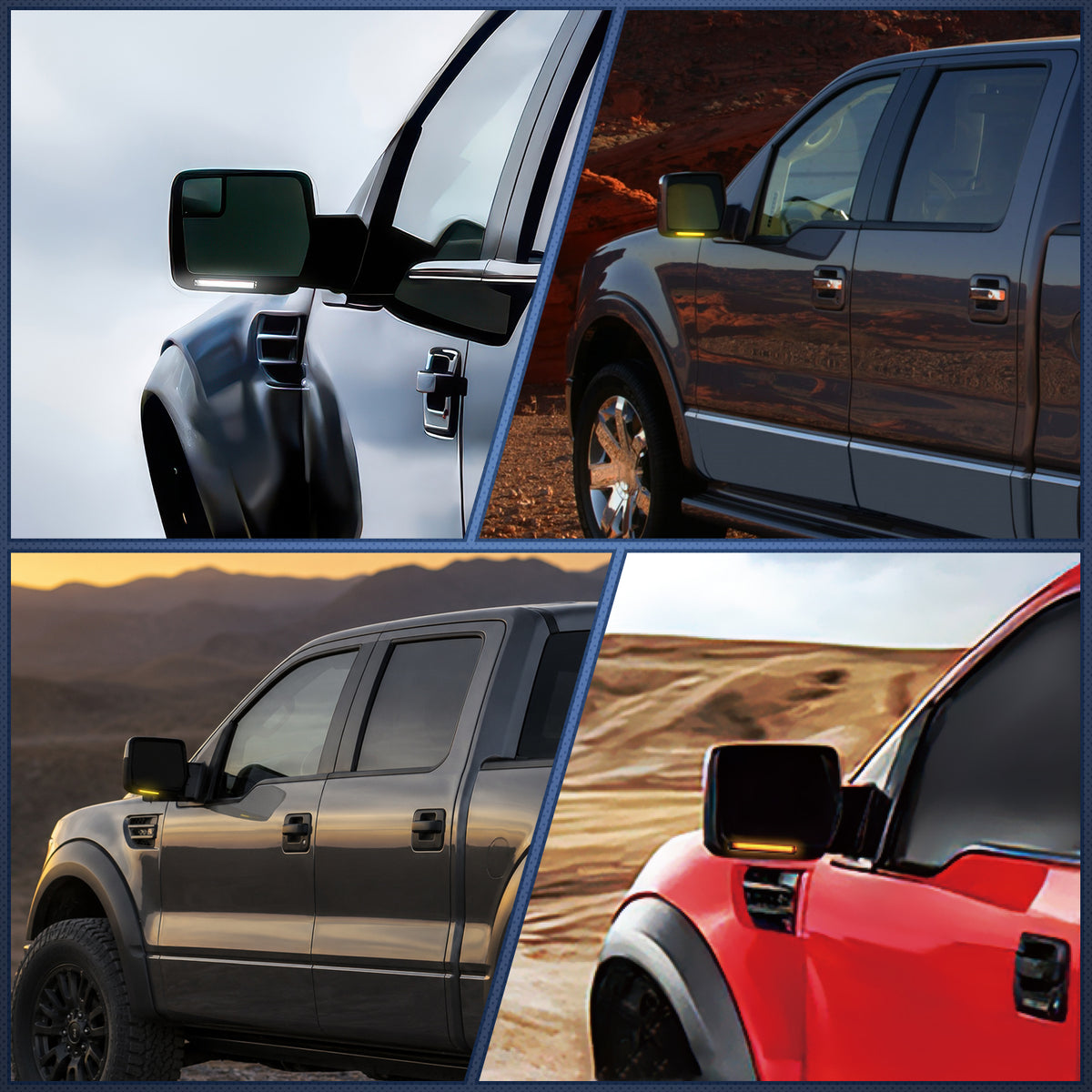 Side Mirror Marker Light for 1997-2007 Ford Expedition 2004 2005 2006 2007 2008 2009 2010 2011 2012 2013 2014 Ford F150 2010 2011 2012 2013 2014 Ford Raptor 2006-2008 Lincoln Mark LT