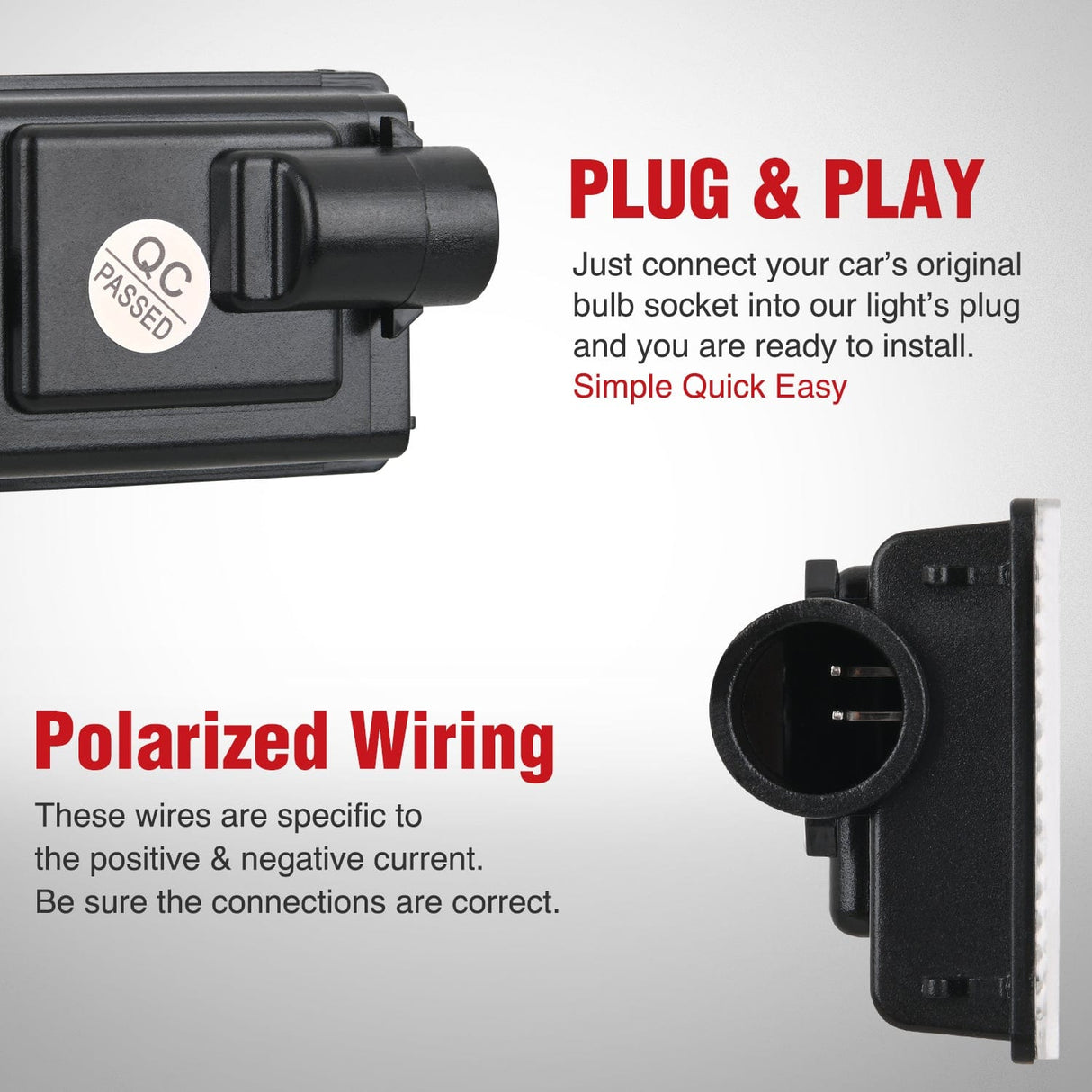 Tail Brake Turn Reverse Lights License Plate Lights Compatible with 2014 2015 2016 2017 2018 2019 2020 2021 2022 2023 Dodge Durango 6000K White Clear Lens 2PCS Pack