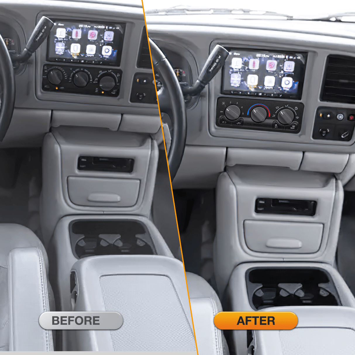 Climate Control Module A/C Heater Climate Control Module Switch Panel Compatible with 1999 2000 2001 2002 Silverado Sierra 2000-2002 Suburban/Tahoe/Yukon XL Truck Replacement Air Conditioning Control Module