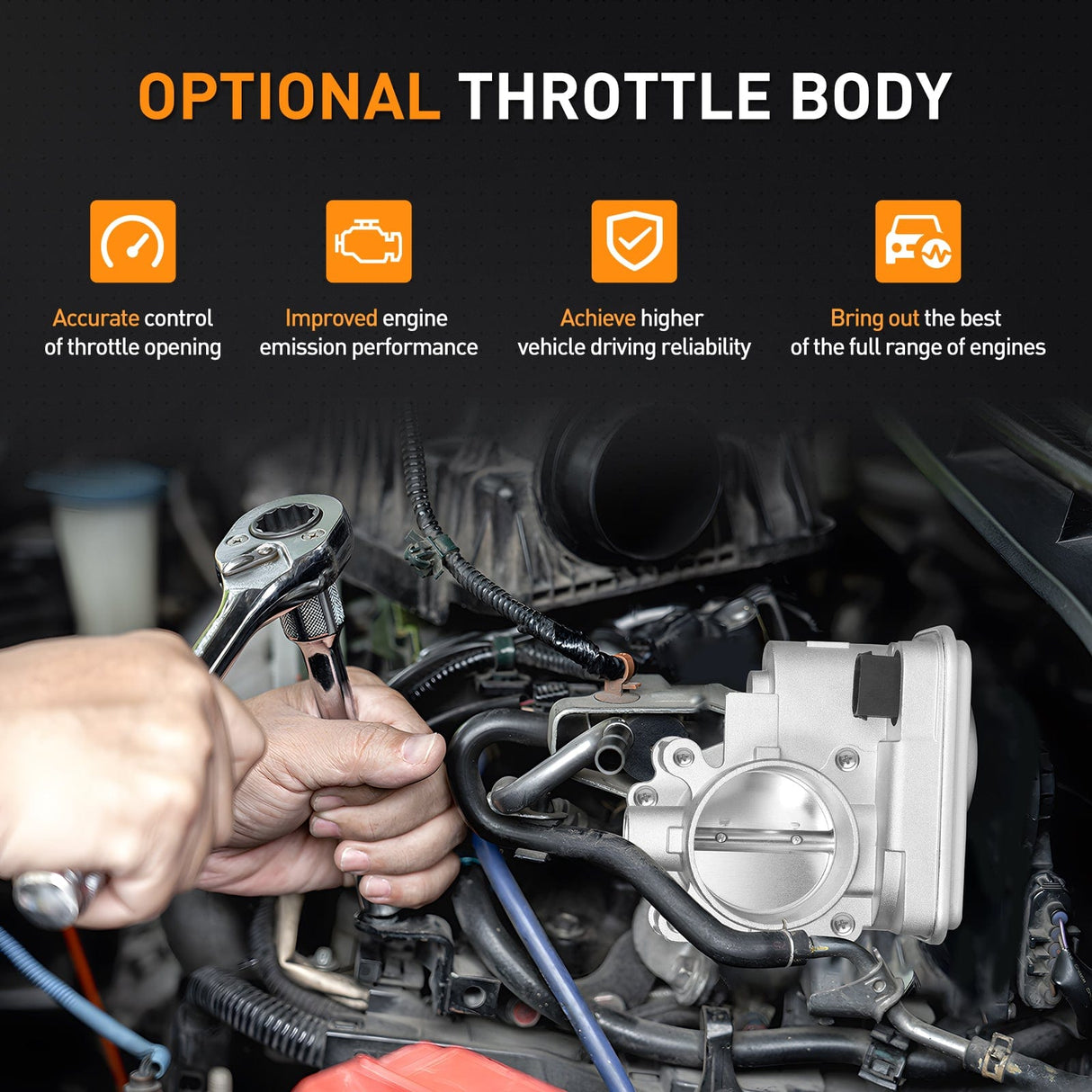 Electronic Throttle Body Electronic Throttle Body fits for Dodge Jeep Chrysler Vehicles - Dodge Avenger Journey Caliber 2007 2008 2009-2012, for Jeep Patriot Compass Patriot 2007-2015 2016 2017, No. 04891735AC 977025