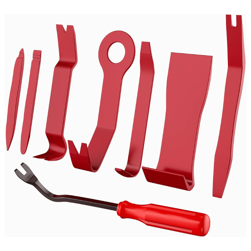 8 Pcs Auto Trim Removal Tool Set Red Nilight