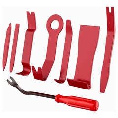 8 Pcs Auto Trim Removal Tool Set Red
