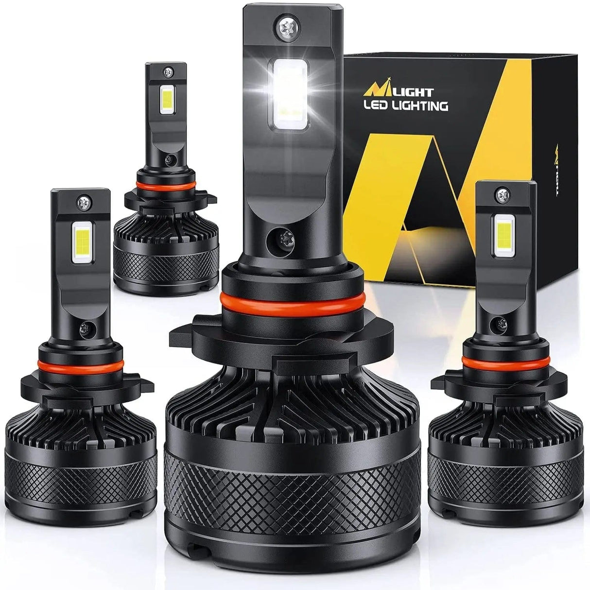 LED Headlight 9005 9006 LED Headlight Bulbs N40 Series 200W 40000LM 6000K IP67 | 4 BULBS