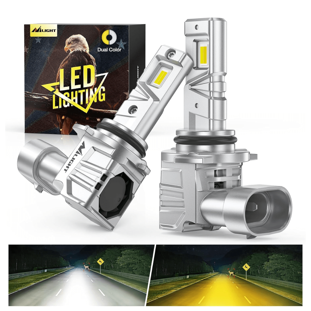 E20 9006/HB4 50W 10000LM 6000K IP67 LED Headlight Bulbs (Pair) – Nilight