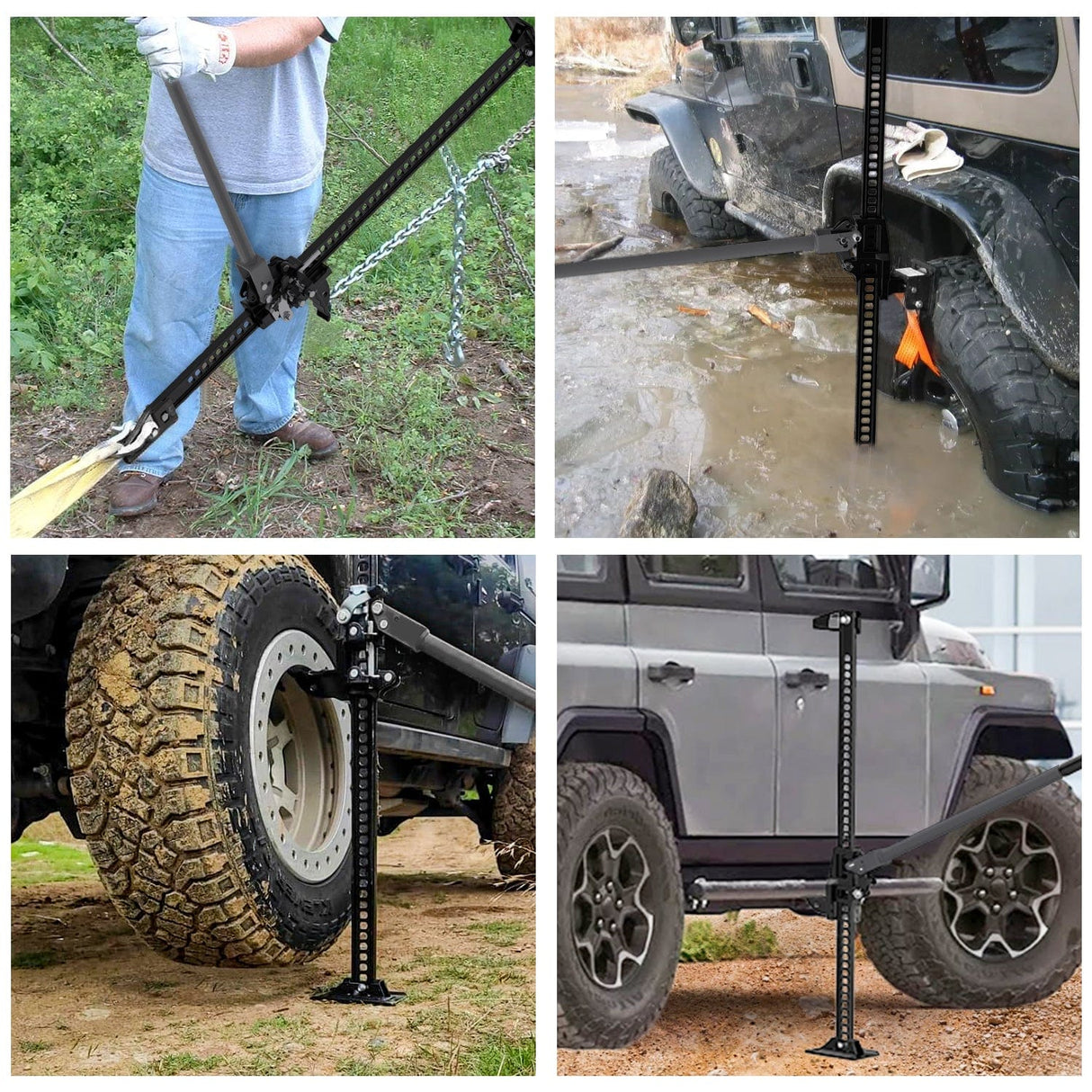 Car Jack Farm Jack, 60 inch Utility High Lift Ratcheting Off Road Jack for Truck/SUV/ATV/CAR, 7000 lbs/3 Ton Capacity