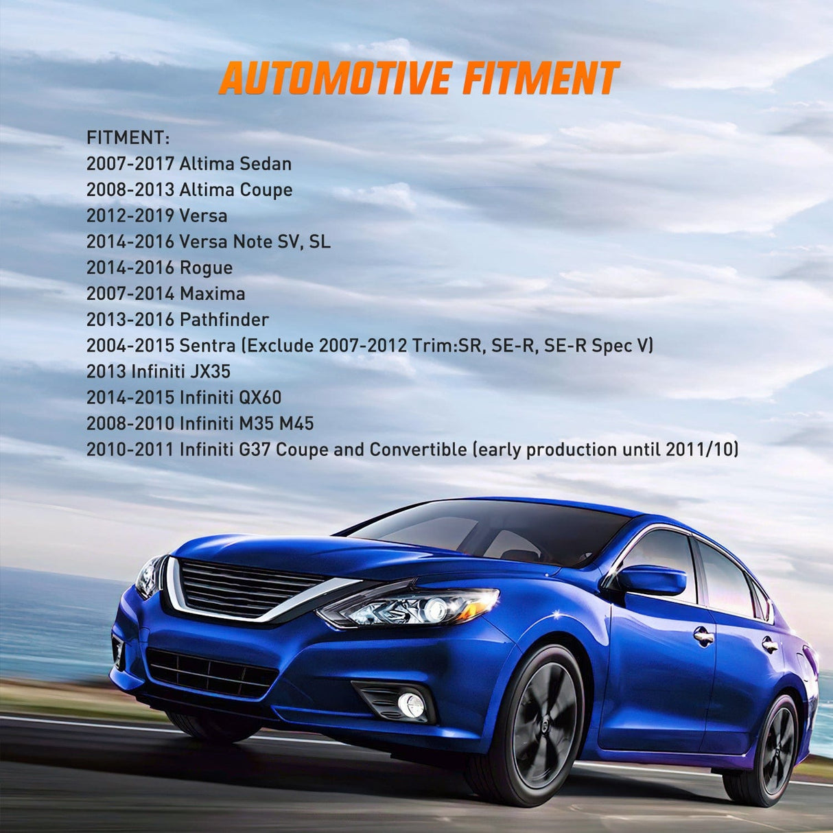 Fog Light Assembly 2007-2017 Nissan Sedan 2008-2013 Coupe 2012 2013 2014 2015 2016 2017 2018 2019 Versa 2014 2015 2016 Rogue Versa Note 2007-2014 Maxima 2016-2016 Pathfinder 2004-2015 Sentra Infiniti Fog Light Assembly