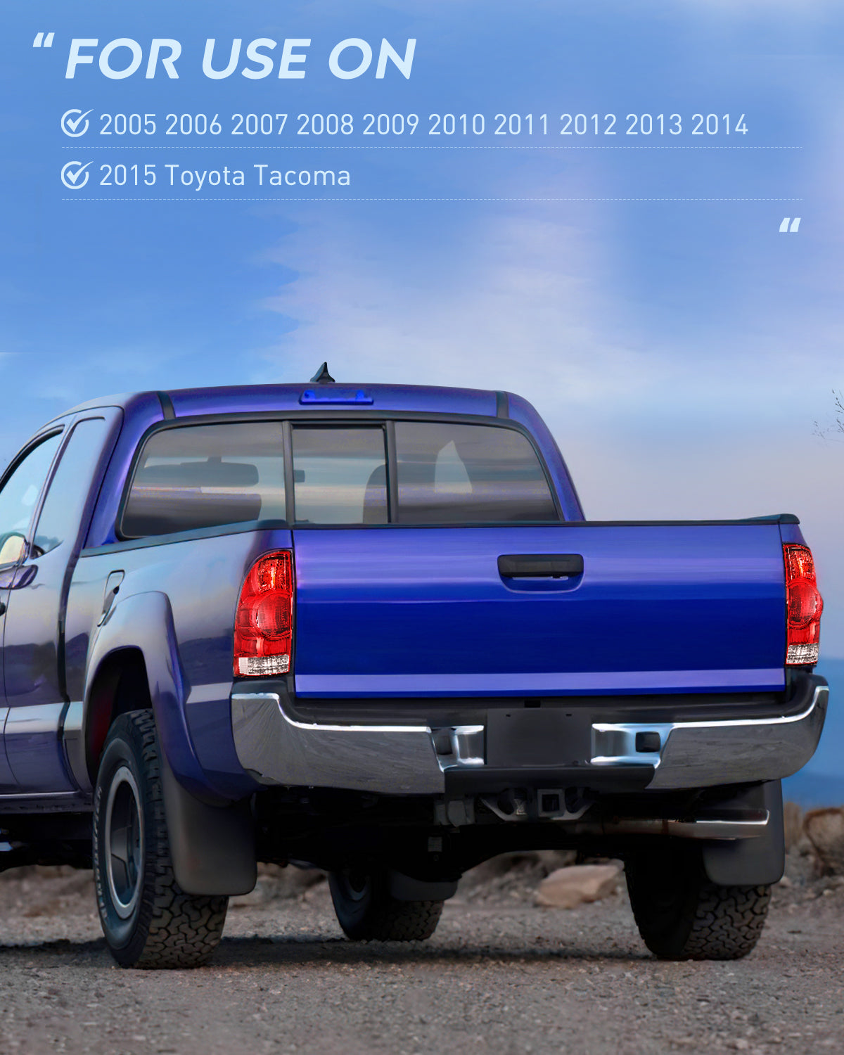 2005 2006 2007 2008 2009 2010 2011 2012 2013 2014 2015 Toyota Tacoma Taillight Assembly Rear Lamp Replacement OE Style Driver Side