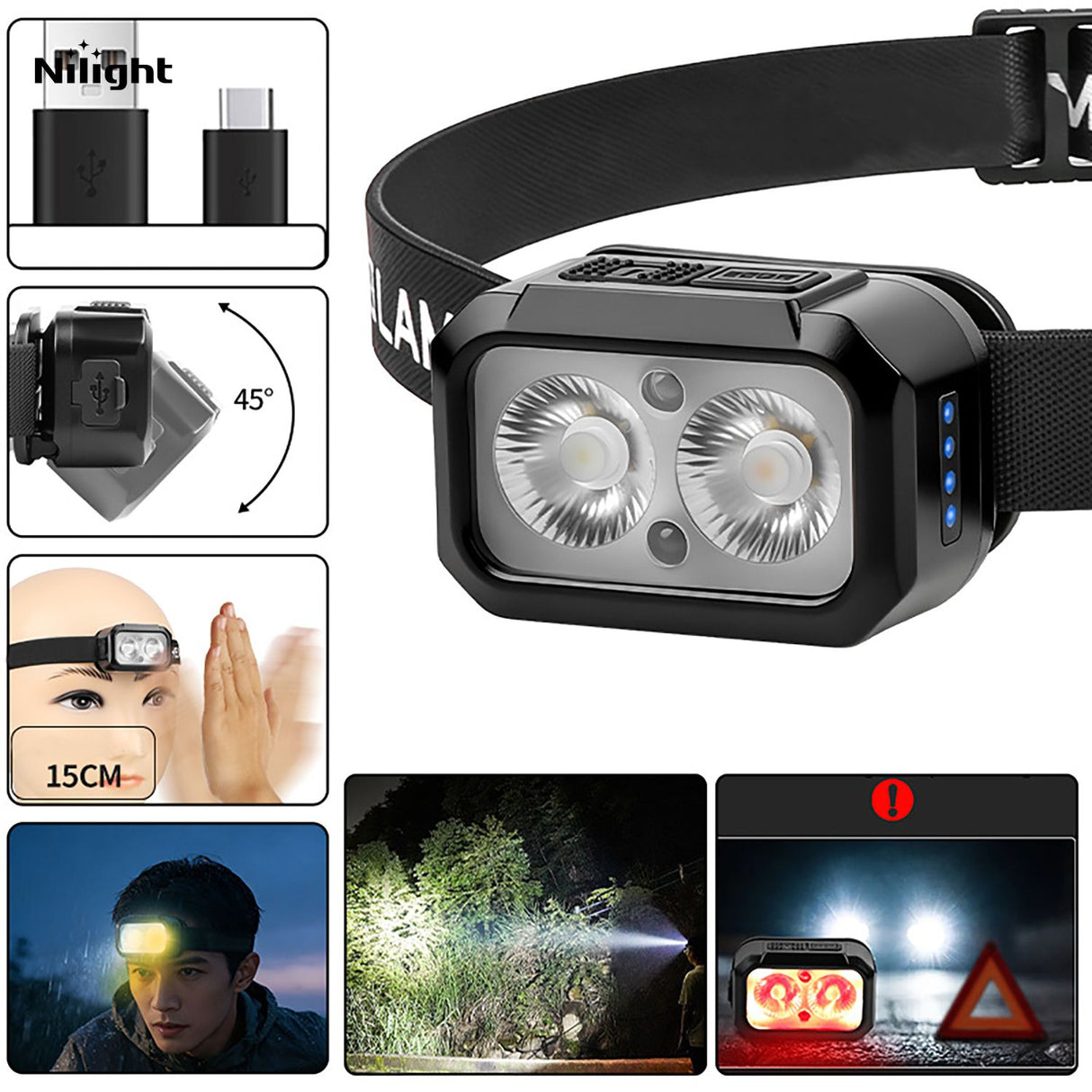 Outdoor portable lighting products, namely, headlamps