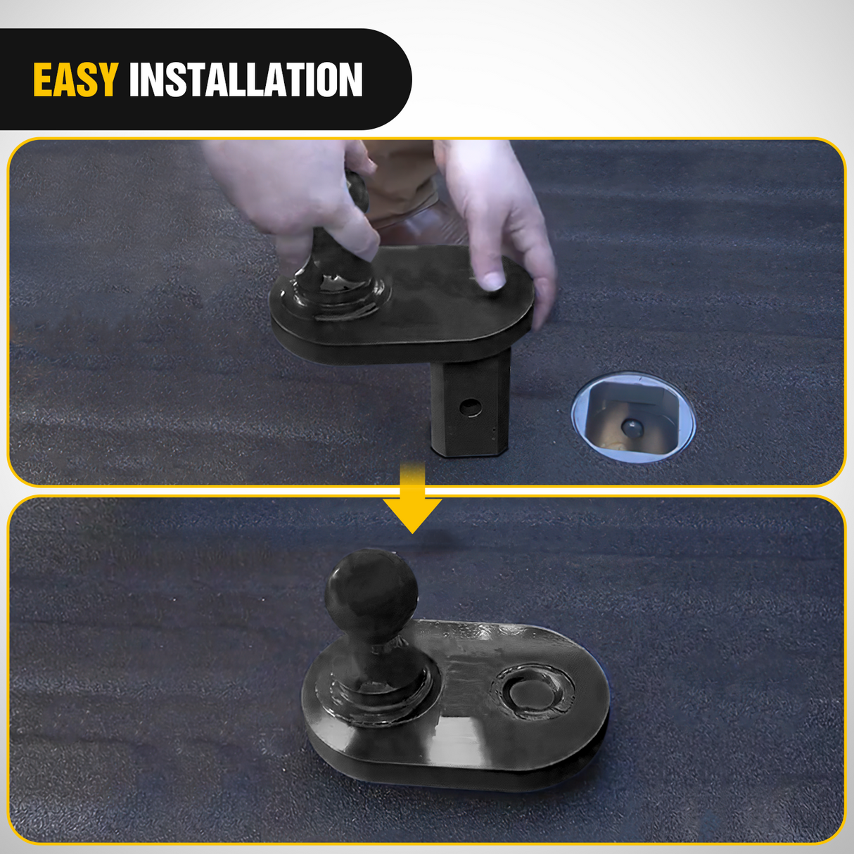 Gooseneck Ball Extender - GNXA4085, 4Inch Offset Ball Compatible with B&W Trailer Hitches Turnoverball Heavy Duty 2-5/16 Inch Ball 20000 lbs GTW 5000 lbs VTW