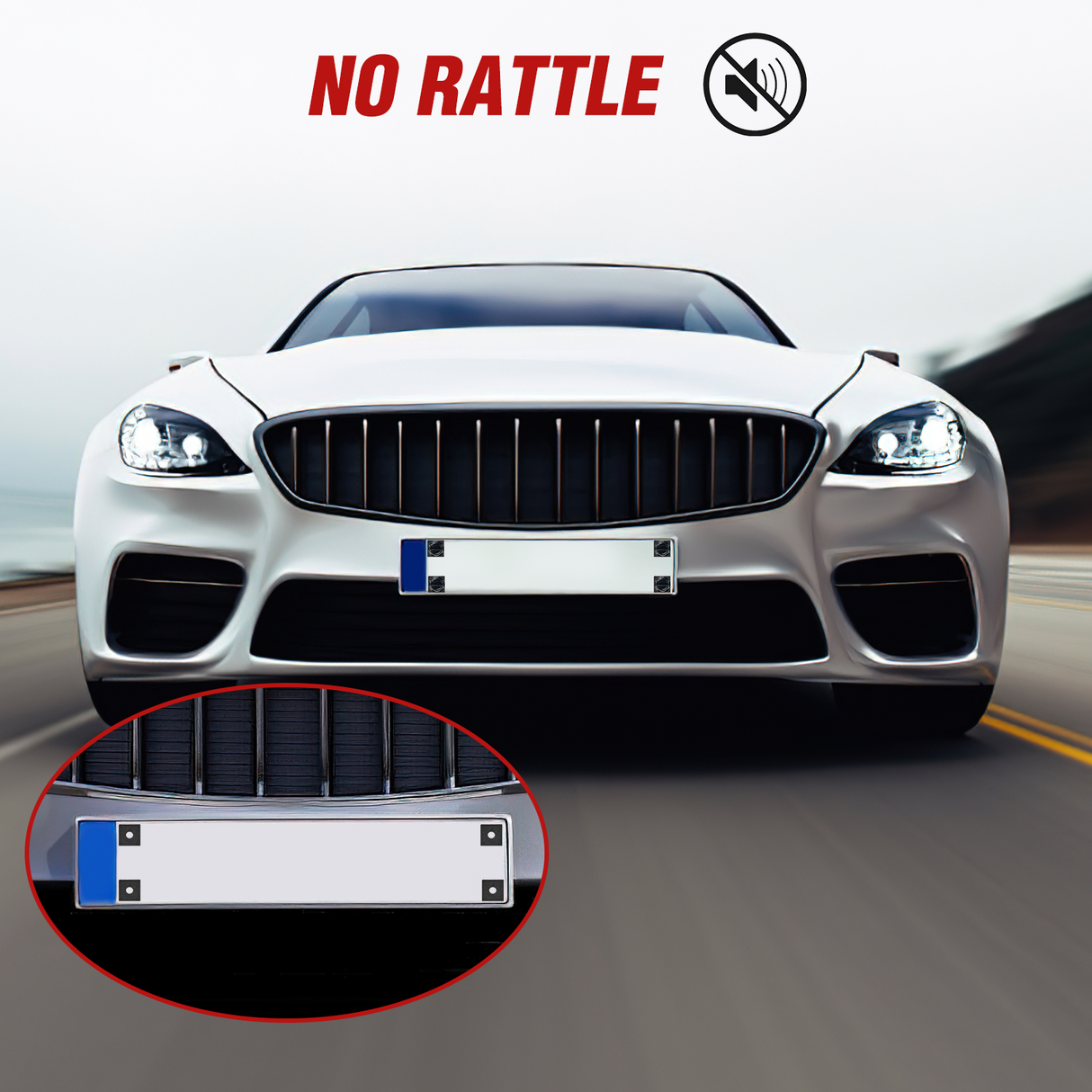 Nilight License Plate Screw Kit for Fastening Front and Back License Plates on Cars, Suvs, and Trucks Black Zinc Plated Rust-Proof and Anti-Rattle License Plate Bolts (Set of 8)