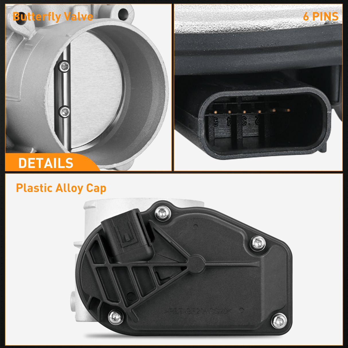 Electronic Throttle Body Electronic Throttle Body 977-593 fits for Ford Lincoln - for Ford F-150 2011 2012 2013 2014 2015 2016, Expedition 2015-2017, Transit-150 250 350 HD 2015-2020, for Lincoln Navigator 2015-2017