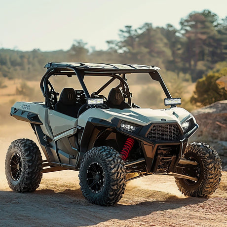 LED Light Bar Nilight Side Shooter Light Bar 2 PCS 7 Inch Triple Row Spot Flood Combo Work Off Road Lighting on Truck SUV ATV UTV