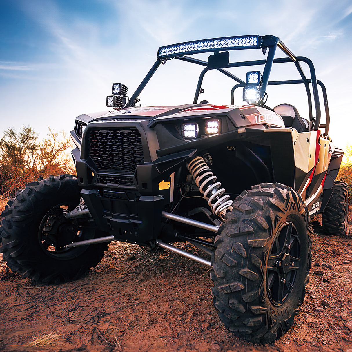 Nilight 2Pcs 3Inch 42W LED Cubes Upgraded Spot Flood Combo Square Driving Fog Off Road Lights 12V 5Pin Rocker Switch Wiring Harness Kit-2 Leads (ZH045)