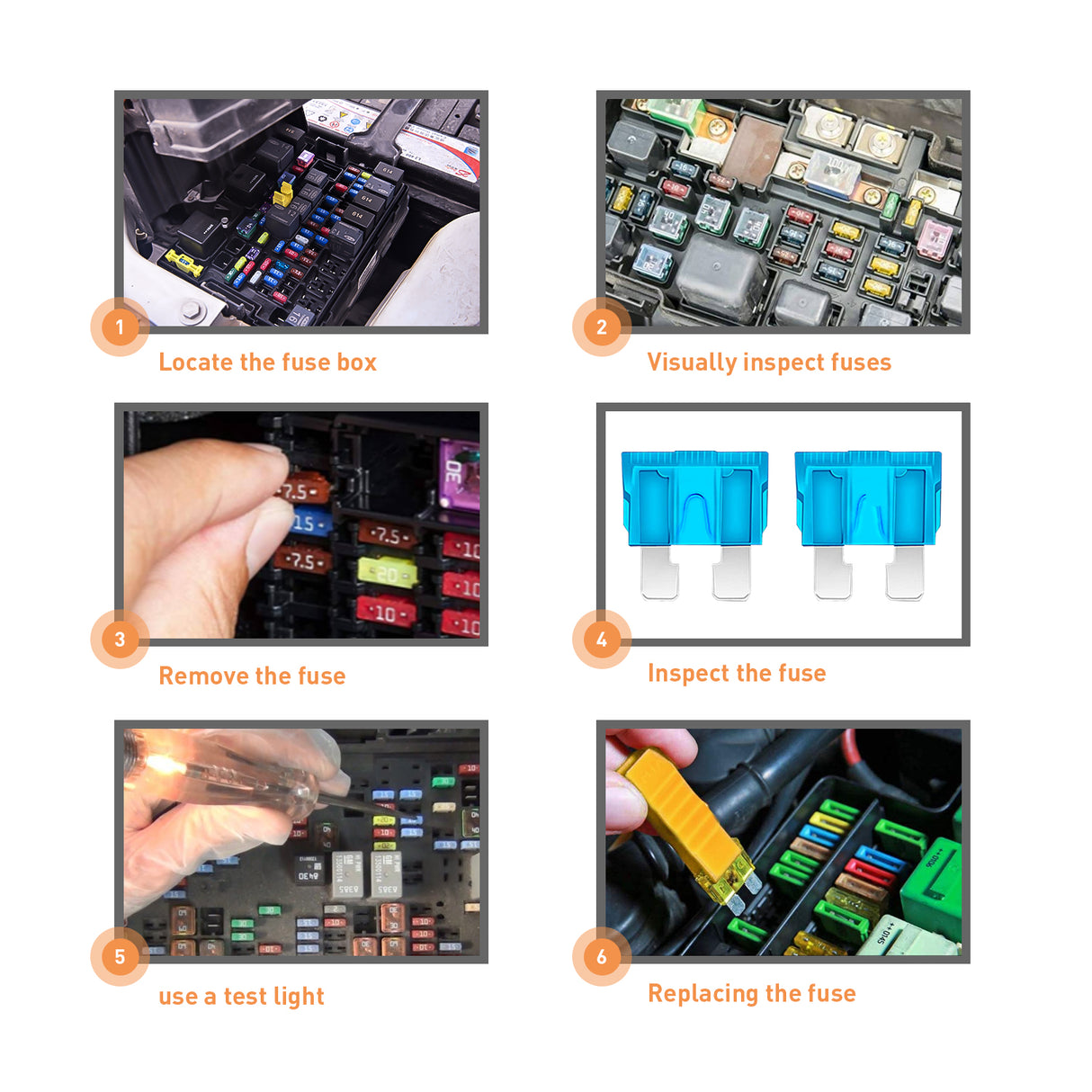 Accessories 240Pcs Standard & Mini Blade Fuse Set