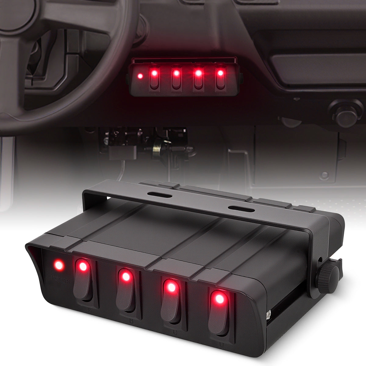 4Gang SPST Rocker Switch Box