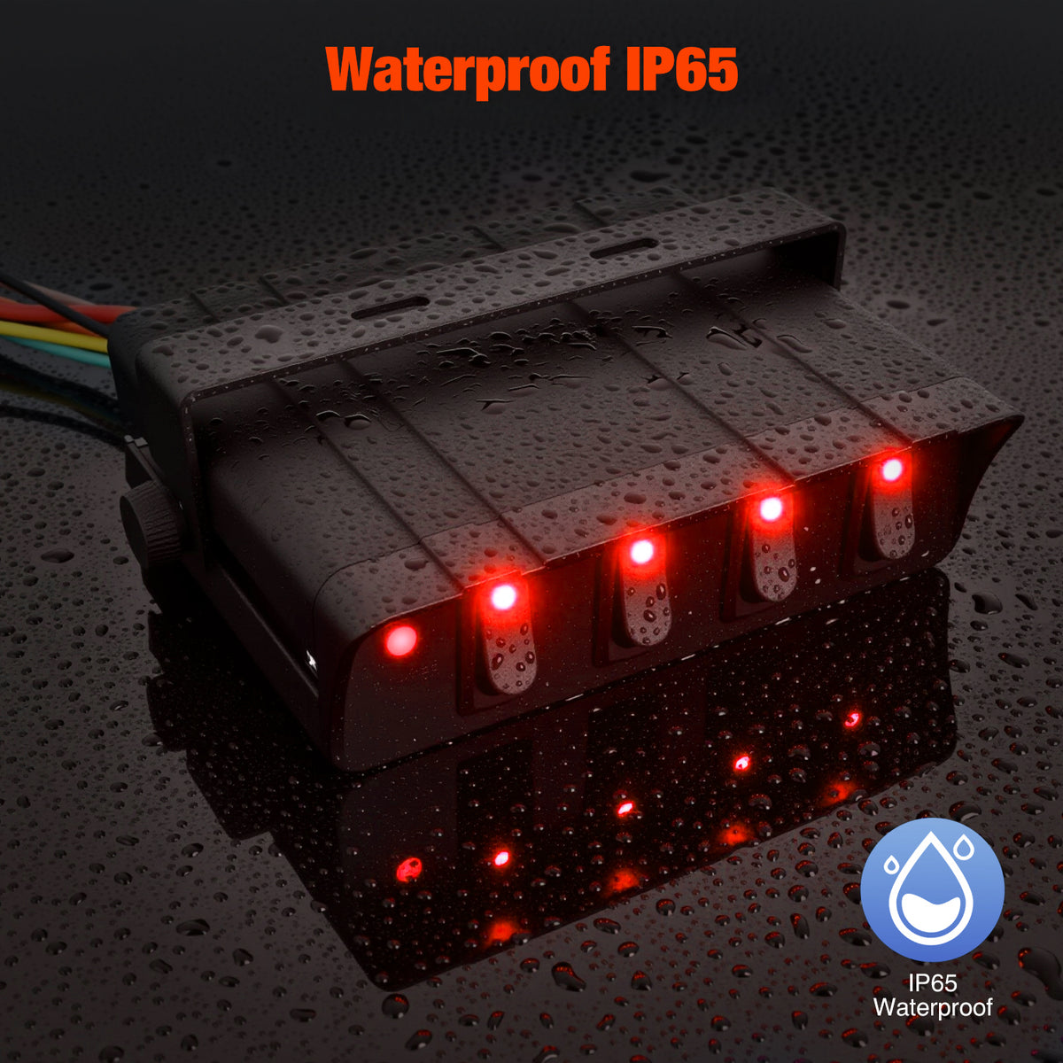 4Gang SPST Rocker Switch Box