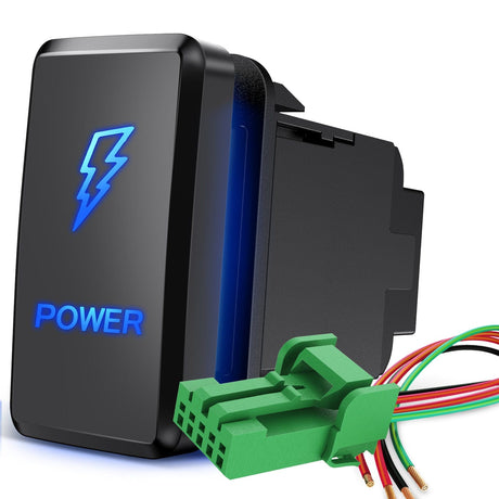Rocker Switch Toyota Power Push Button Switch 12V ON Off Switch with Connector Wire Kit