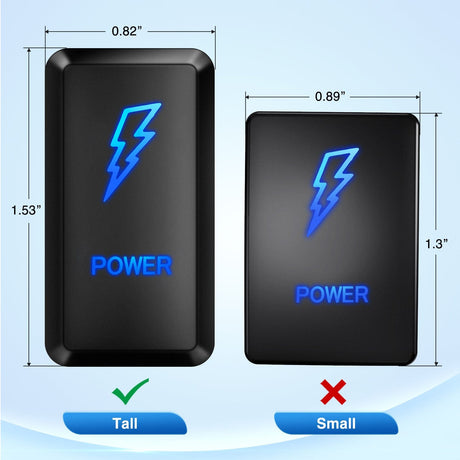 Rocker Switch Toyota Power Push Button Switch 12V ON Off Switch with Connector Wire Kit