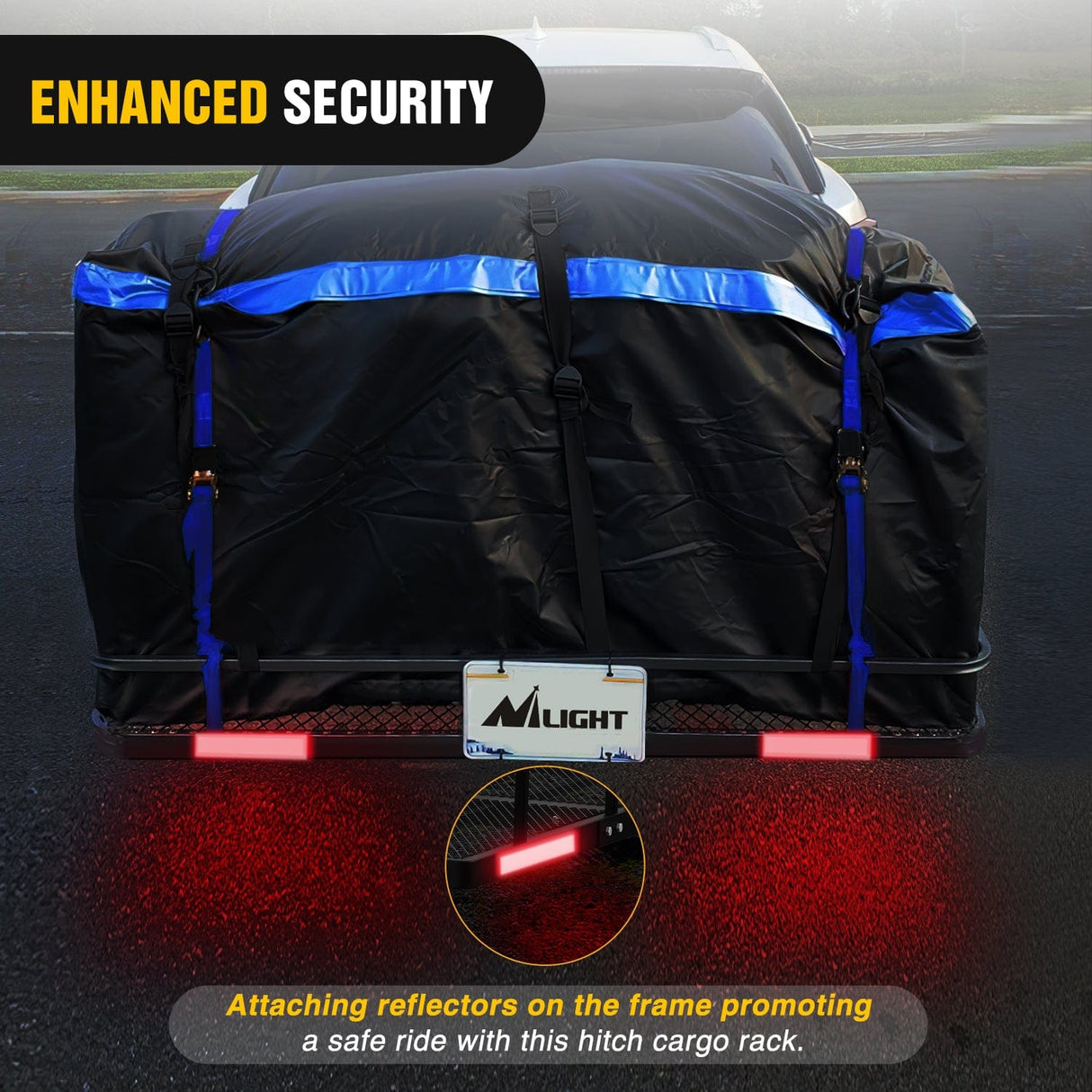 Cargo Carrier 60 x 20 x 7.87 Inch Hitch Cargo Carrier