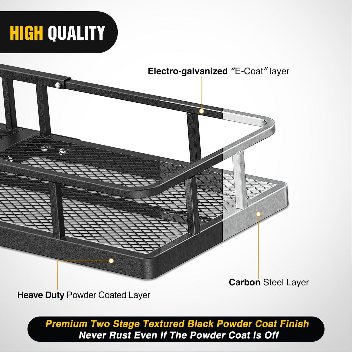 Cargo Carrier 60 x 20 x 7.87 Inch Hitch Cargo Carrier