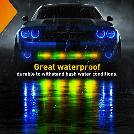 led strobe light 6LED Amber Green Surface Mount Flashing Emergency Strobe lights 4 PCS