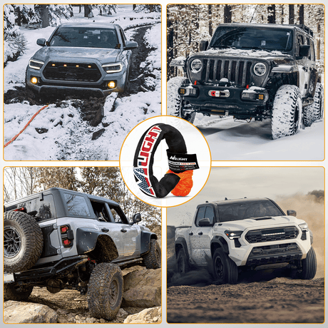 Shackle 2PCS 1/2Inch x 24Inch Synthetic Soft Shackle