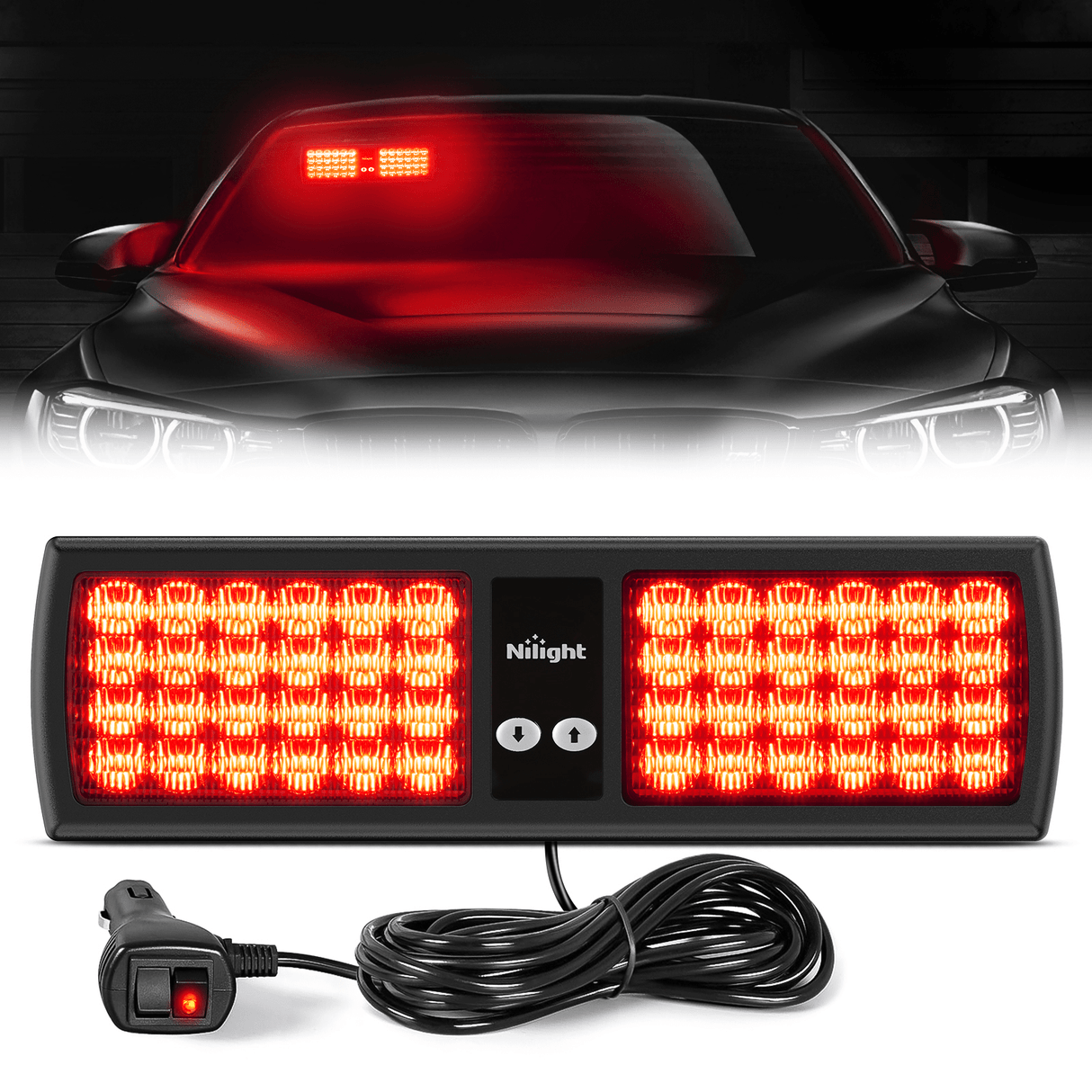 led strobe light 48 LED Red Emergency Warning Strobe Lights