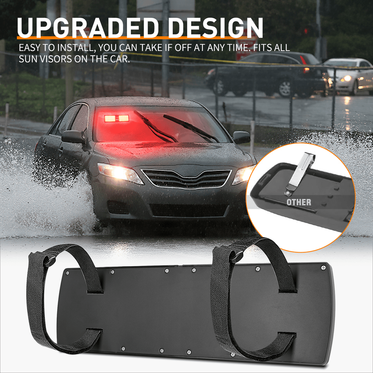 led strobe light 48 LED Red Emergency Warning Strobe Lights