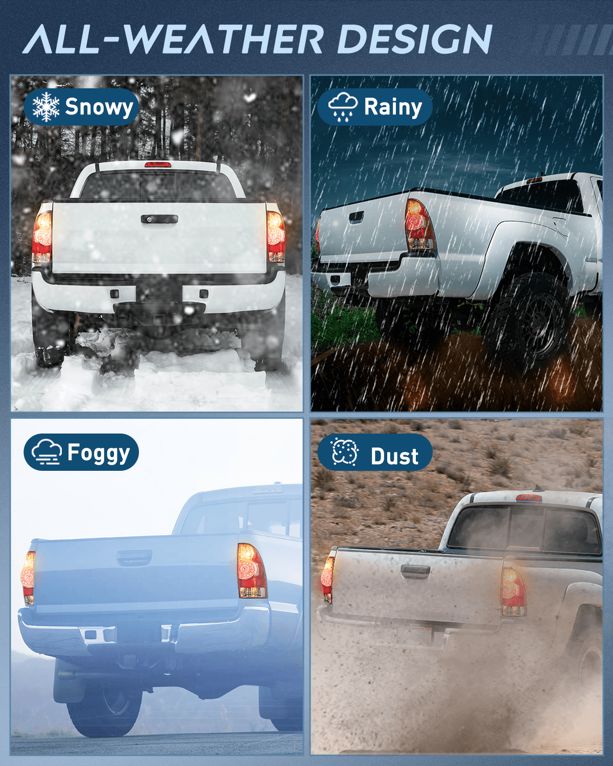 Taillight Assembly 2005 2006 2007 2008 2009 2010 2011 2012 2013 2014 2015 Toyota Tacoma Tail light Assembly Rear Lamp Replacement LED Lens Passenger Side